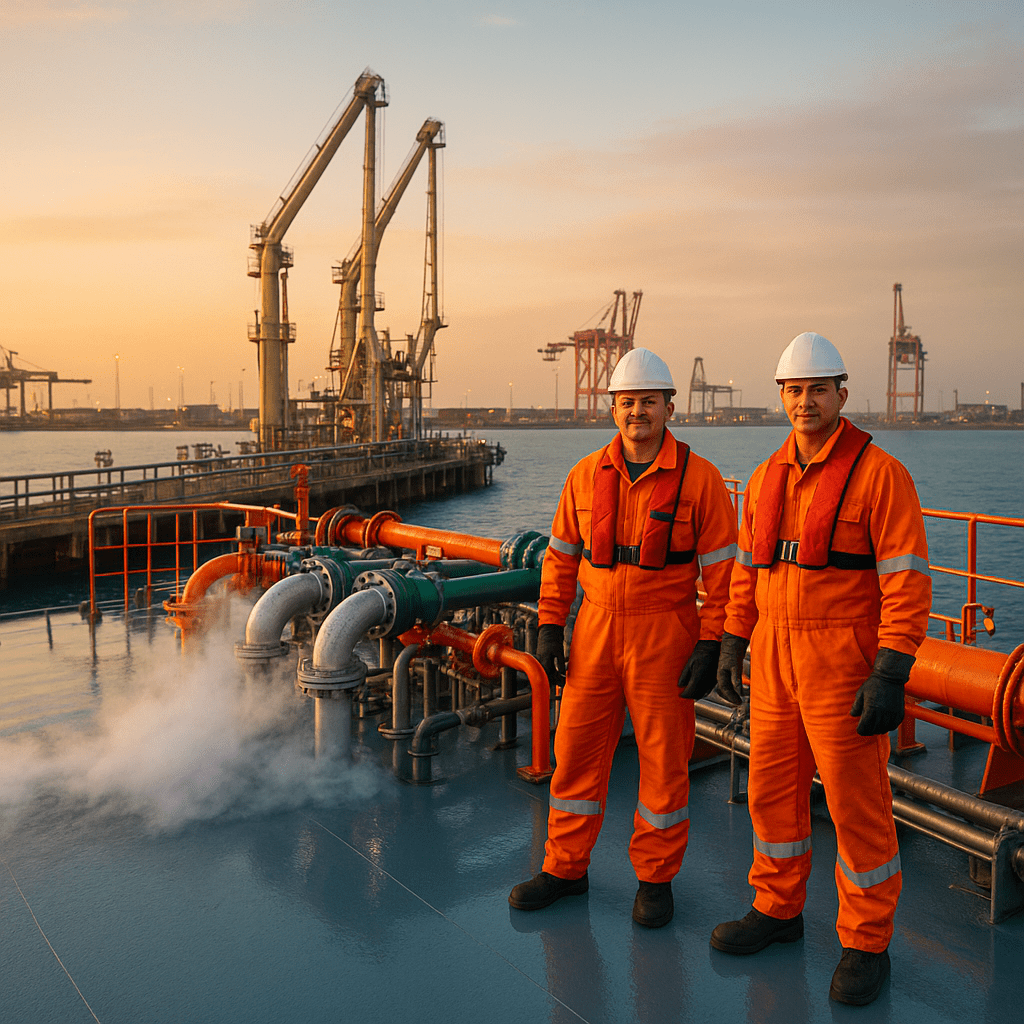 Курси вантажних і баластних операцій на СПГ-газовозах