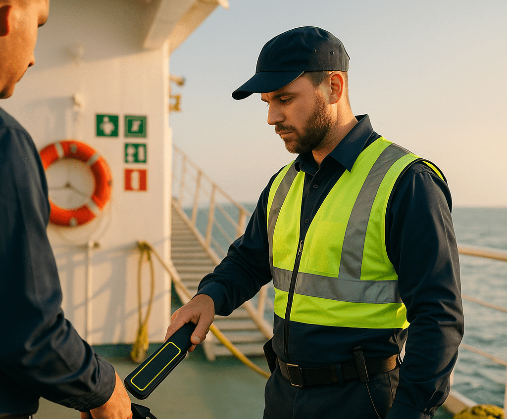 Подготовка по вопросам исполнения обязанностей по охране судна лицами командного состава, занимающими, в частности, обязанности по охране судна