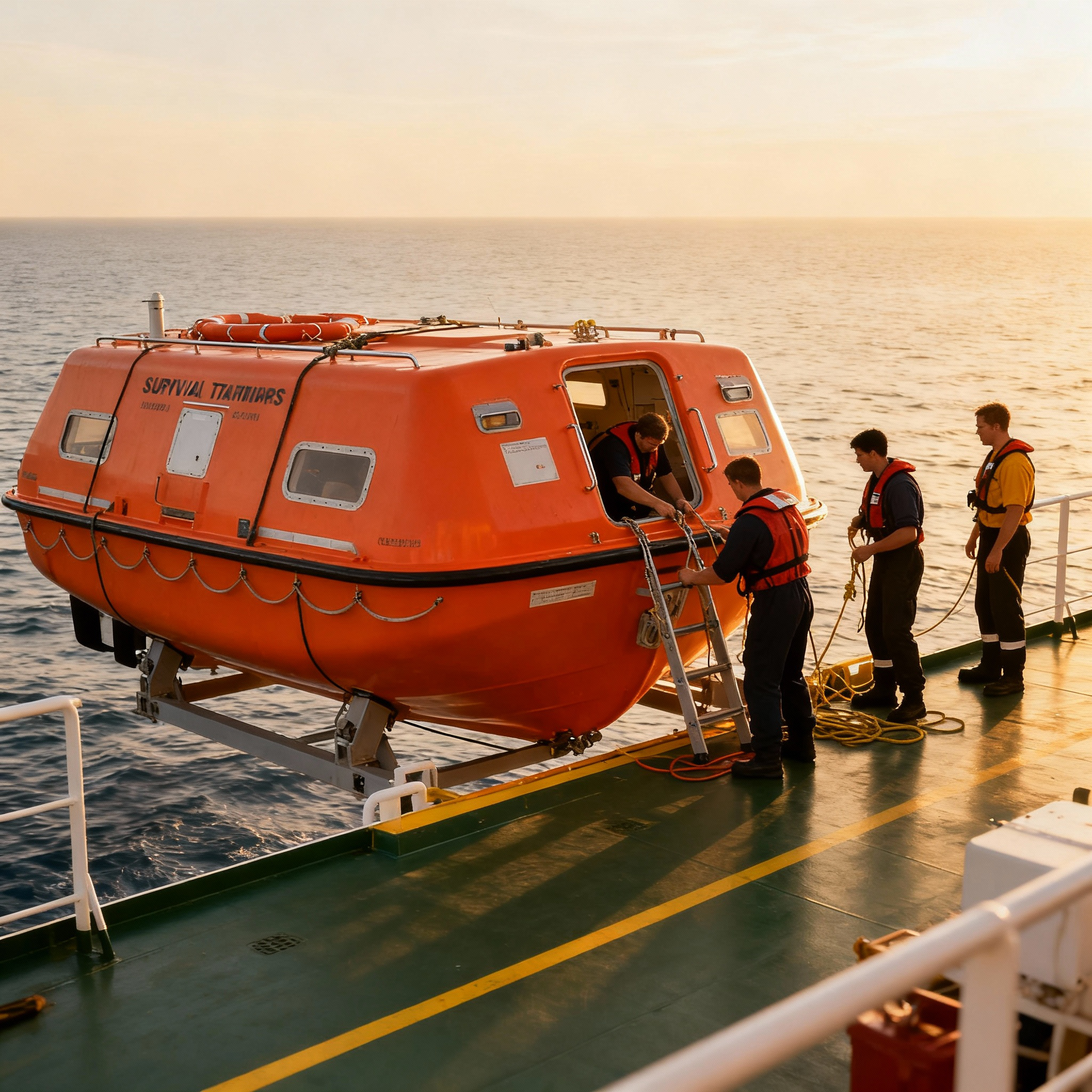 Подготовка по индивидуальным спасательным средствам и спасательным шлюпкам (кроме скоростных спасательных катеров)