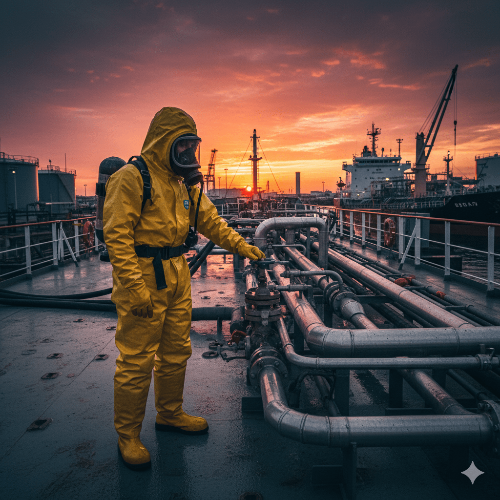 Начальная подготовка для проведения грузовых операций на нефтяных танкерах и танкерах-химовозах