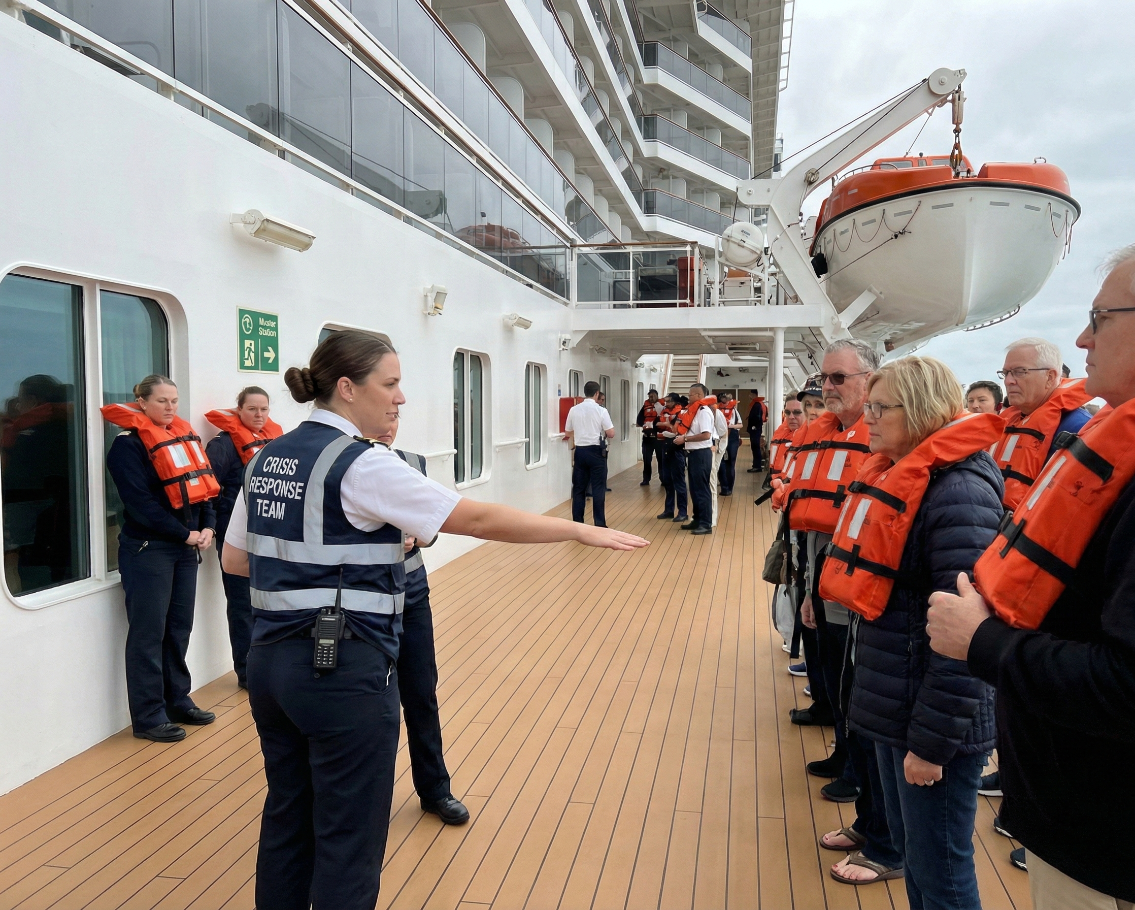 Підготовка капітанів, старших механіків, старших помічників капітана, других механіків пасажирських суден з управління та поведінки людей в критичних ситуаціях на пасажирських суднах