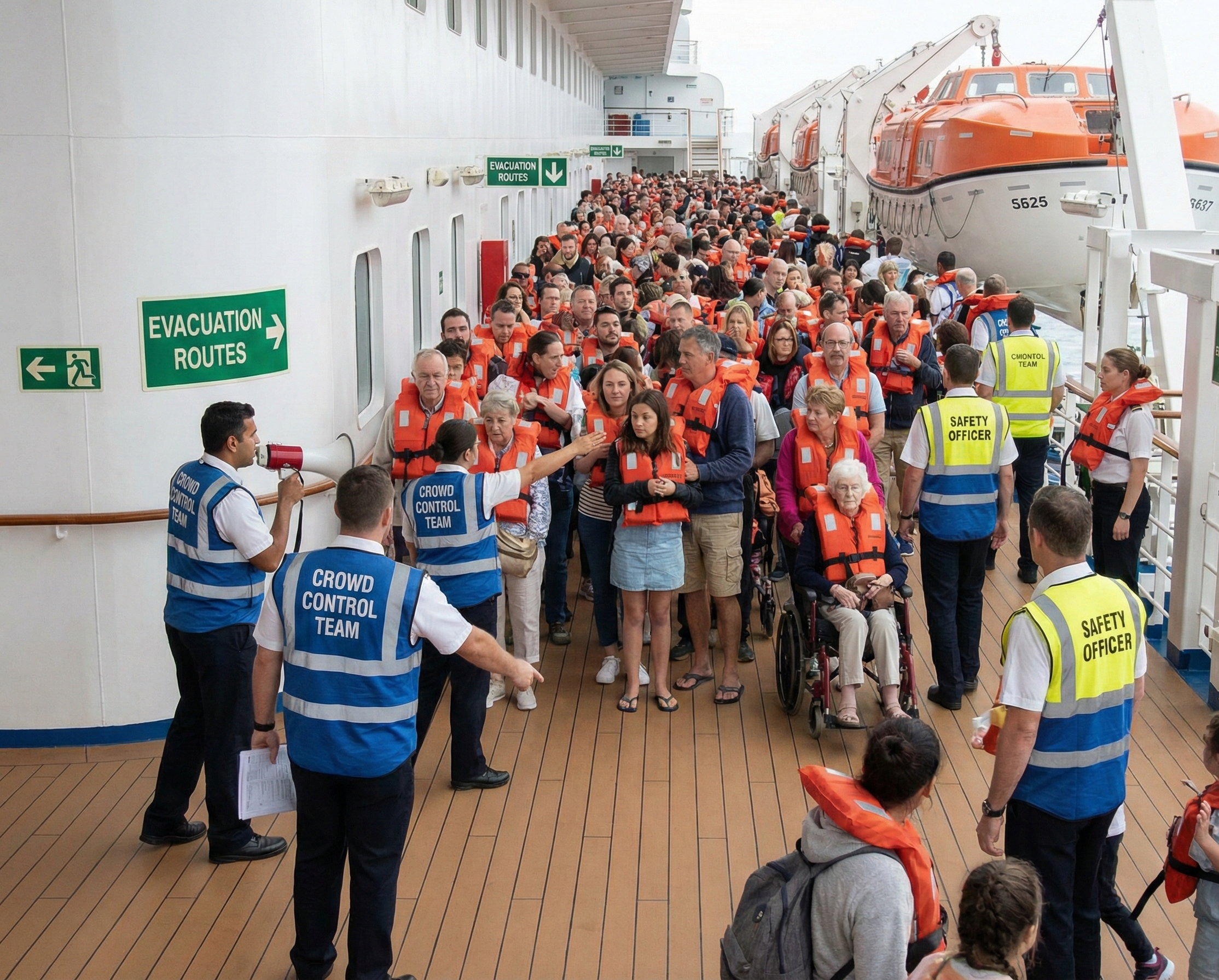 Passenger Ship crowd management training